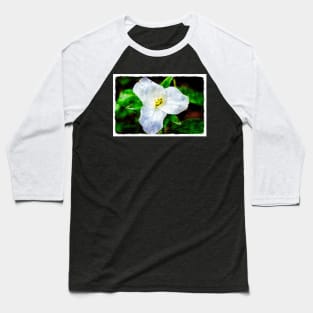 White Trillium 3 Baseball T-Shirt